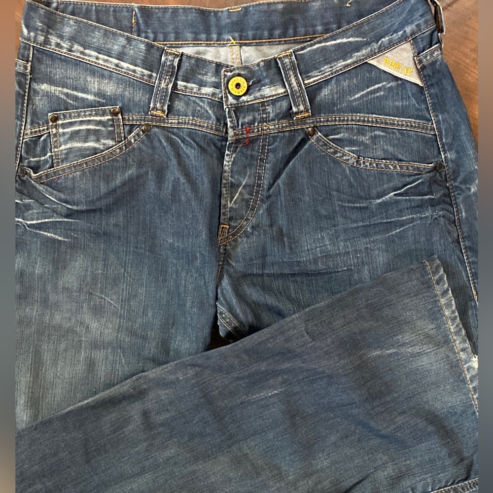 Replay men’s bootcut jeans - style #MV973 - size 34x34 - denim
